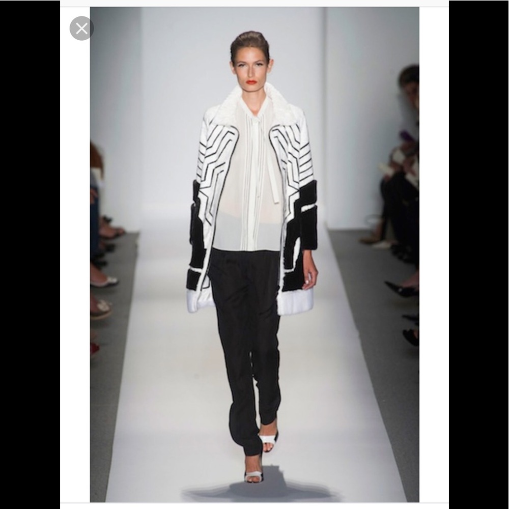 AUTHENTIC DENNIS BASSO RUNWAY BLACK SLACKS